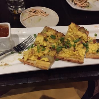 111 Bistro - Breakfast flatbread with housemade ketchup.. - New American Near Me - Medina, Ohio