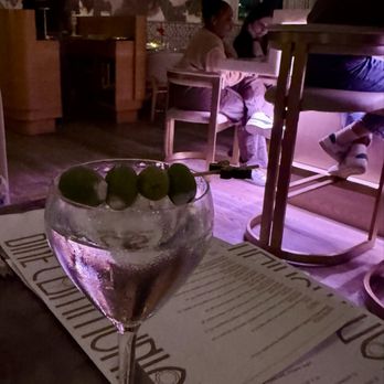 Communion - Hendricks Gin Martini, get their bleu cheese stuffed olives - Desserts Near Me - San Diego, California Communion - Hendricks Gin Martini, get their bleu cheese stuffed olives - Desserts Near Me - San Diego, California
