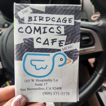 Birdcage Comics Cafe - Menu - Cafes Near Me - San Bernardino, California Birdcage Comics Cafe - Menu - Cafes Near Me - San Bernardino, California