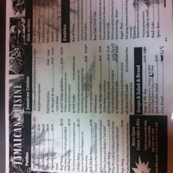 Come Take A Bite Jamaican Cuisine - full menu (one side) - Caribbean Near Me - Tucker, Georgia