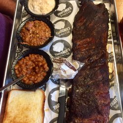 Thatcher’s - Ribs, baked beans, potato salad, toast, and Brunswick stew