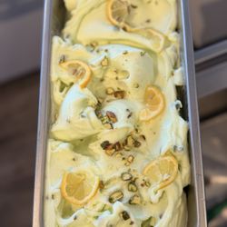 Fiore Cafe - new flavor! Limon-stacchio!  tangy lemon with rich nutty pistachio hints!