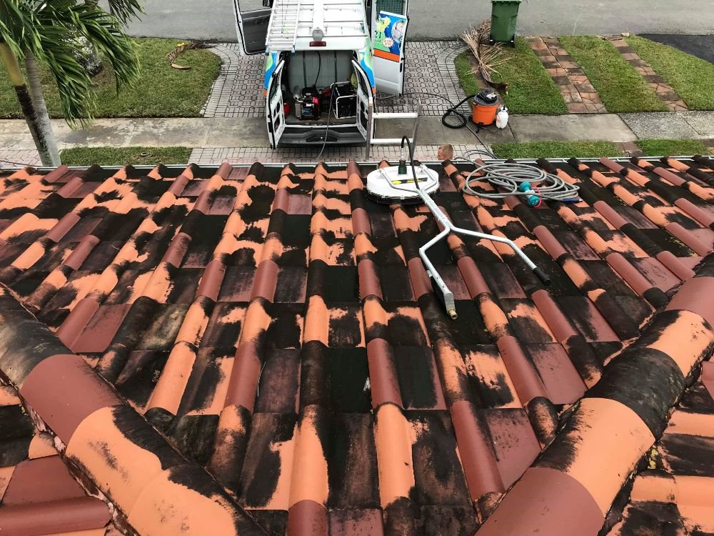 Slide of Shoreline Soft Wash Roof Cleaning