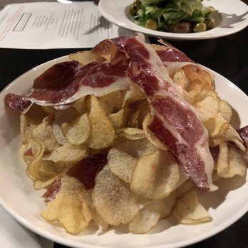 Ernesto’s - Prosciutto and chips. Mushroom escarole salad. - Basque Near Me - New York, New York Ernesto’s - Prosciutto and chips. Mushroom escarole salad. - Basque Near Me - New York, New York