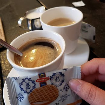 Bij Paul - 2 Americanos and a delicious stroop waffle as company! - Coffee & Tea Near Me - Amsterdam, New Hampshire Bij Paul - 2 Americanos and a delicious stroop waffle as company! - Coffee & Tea Near Me - Amsterdam, New Hampshire