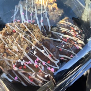 Sandwich House - Free cookies for Valentine's Day! Oatmeal cookies dipped in chocolate. - Sandwiches Near Me - Cypress, California