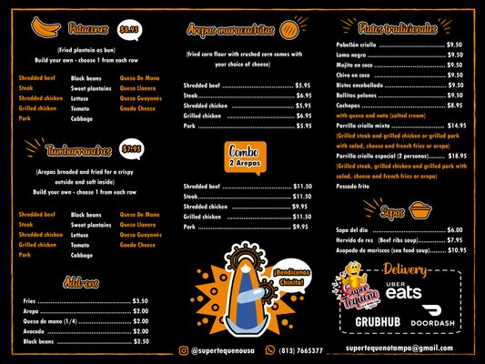 Menu photo 8 Super Tequeno Lutz, FL