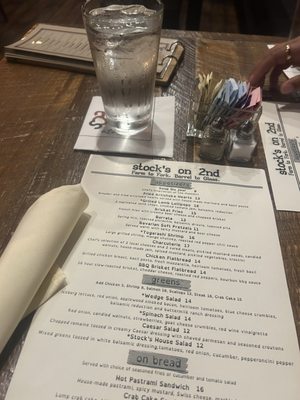 Menu photo 2 Stock's on Second Harrisburg, PA