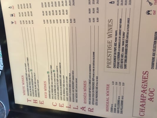 Menu photo 8 Carmine Café Paris, 75 Menu photo 8 Carmine Café Paris, 75