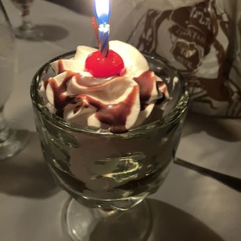 Clearman's Steak 'N Stein - Vanilla sundae for birthday girl - Steakhouses Near Me - Pico Rivera, California