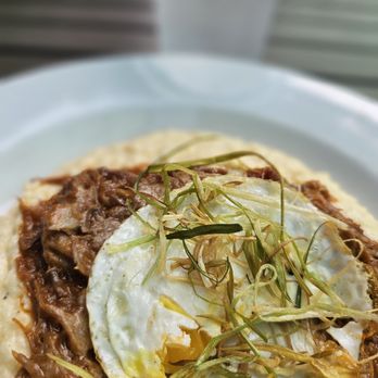 The District - Grits w/Pulled Pork - American Near Me - Providence, Rhode Island
