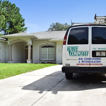 Kobie Complete Heating & Cooling - A member of our service fleet on the job. - Heating & Air Conditioning/HVAC Near Me - Punta Gorda, Florida Kobie Complete Heating & Cooling - A member of our service fleet on the job. - Heating & Air Conditioning/HVAC Near Me - Punta Gorda, Florida