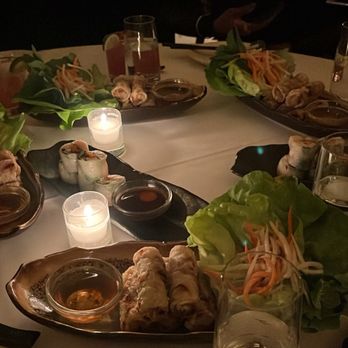 Indochine - #17 Crispy Rock Shrimp #8 Fried Spring Rolls #20 Summer Roll of Vegetables - Vietnamese Near Me - New York, New York Indochine - #17 Crispy Rock Shrimp #8 Fried Spring Rolls #20 Summer Roll of Vegetables - Vietnamese Near Me - New York, New York