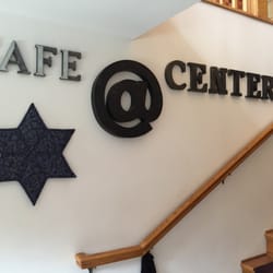 YTA Cafe At the Center - Sign at the entrance at the Jeanne Dini Cultural Center