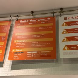 Menu board, circa Jan 2025. Menu board, circa Jan 2025.