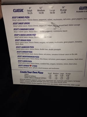 Menu photo 6 Jessy's Pizza Windsor, NS Menu photo 6 Jessy's Pizza Windsor, NS