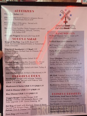Menu photo 1 Runaway Train Cafe Brownwood, TX