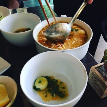 Burmatown - The Moh Hinga catfish stock vermicelli soup - Burmese Near Me - Corte Madera, California