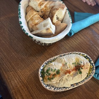 Chef’s Table - Hummus and fresh bread - Mediterranean Near Me - San Antonio, Texas