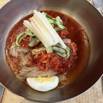 Mo Ran Gak Restaurant - 비빔냉면 / Spicy Cold Buckwheat Noodles (bibim nengmyun) - Korean Near Me - Garden Grove, California Mo Ran Gak Restaurant - 비빔냉면 / Spicy Cold Buckwheat Noodles (bibim nengmyun) - Korean Near Me - Garden Grove, California