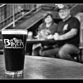 Biker Brewhouse - a pint of beer on a table - Breweries Near Me - Youngstown, Ohio