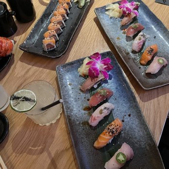 Taisho - 2 Chiefs choice sushi and I believe the salmon truffle roll - Sushi Bars Near Me - Sherman Oaks, California Taisho - 2 Chiefs choice sushi and I believe the salmon truffle roll - Sushi Bars Near Me - Sherman Oaks, California