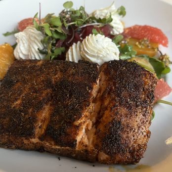 Nicks Fish House - Blackened salmon with beet salad - Seafood Near Me - Baltimore, Maryland Nicks Fish House - Blackened salmon with beet salad - Seafood Near Me - Baltimore, Maryland