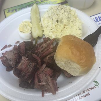 Miss Myra's Pit Bar-B-Q - Brisket, potato salad,devil egg - Barbeque Near Me - Birmingham, Alabama Miss Myra's Pit Bar-B-Q - Brisket, potato salad,devil egg - Barbeque Near Me - Birmingham, Alabama