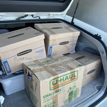Orange County Rescue Mission - Putting boxes in my car for donating - Community Service/Non-Profit Near Me - Tustin, California