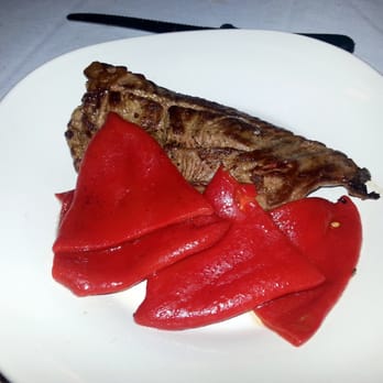 La Taberna Giralda - AMAZING "Falda de Buey con Pimientos a la Plancha" (Flank Steak with grilled Piquillo Peppers).  Tender, juicy and so good! - Spanish Near Me - Coral Gables, Florida