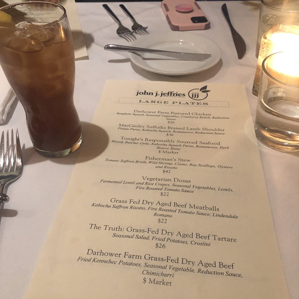 John J Jeffries - Menu - New American Near Me - Lancaster, Pennsylvania John J Jeffries - Menu - New American Near Me - Lancaster, Pennsylvania