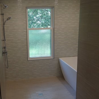 A Custom Creation Tile & Stone - Tricky glass tile & window sill - Tiling Near Me A Custom Creation Tile & Stone - Tricky glass tile & window sill - Tiling Near Me