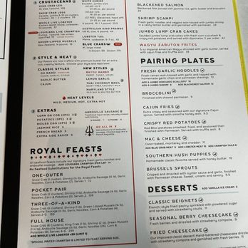 Chasin' Tails: Seafood that Celebrates! - Menu - Cajun/Creole Near Me - Falls Church, Virginia