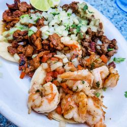 Taco Mafia - Shrimp, asada, and pastor tacos