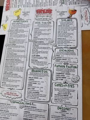 Menu photo 1 Fred's Mexican Cafe Huntington Beach, CA
