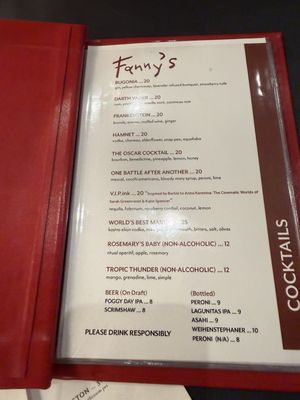 Menu photo 1 Fanny's Los Angeles, CA