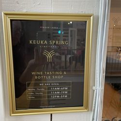 Keuka Springs Vineyards - Hours