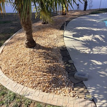 The Curb Kings - Stone around pool area - Landscaping Near Me The Curb Kings - Stone around pool area - Landscaping Near Me