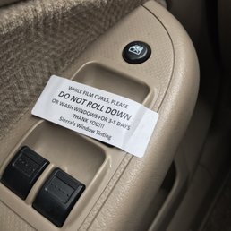 Sticker with warning & instructions