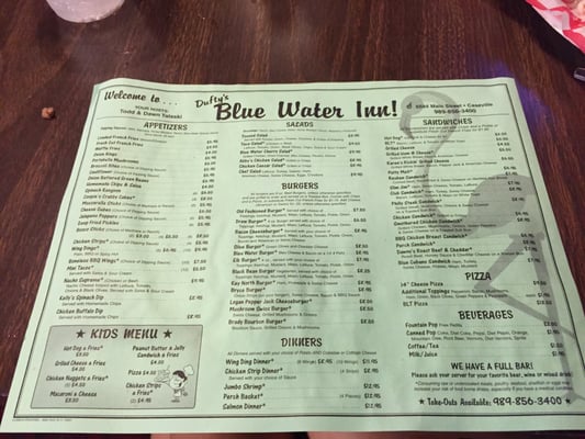 Menu photo 5 Blue Water Inn Caseville, MI Menu photo 5 Blue Water Inn Caseville, MI