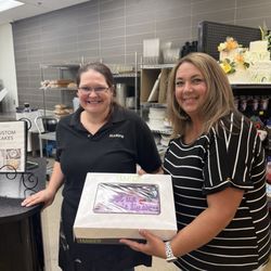 Walmart Bakery - Baker, myself and the cake