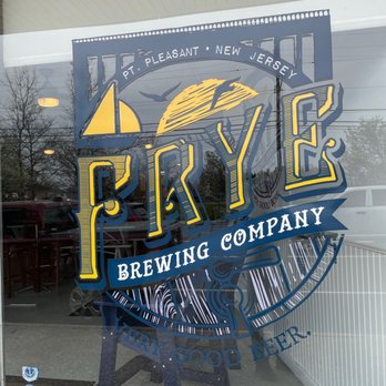 Frye Brewing - a sign in the window - Breweries Near Me - Point Pleasant, New Jersey