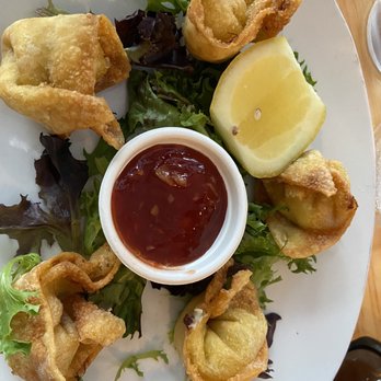 The Watering Hull - 7/6/20 Crab Rangoon - love the sweet chili sauce to go with. - Seafood Near Me - Stone Harbor, New Jersey The Watering Hull - 7/6/20 Crab Rangoon - love the sweet chili sauce to go with. - Seafood Near Me - Stone Harbor, New Jersey