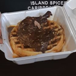 Island Spices - Jerk chicken and waffles