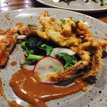 Riel - New menu item: soft shell crab--yummmm - New American Near Me - Houston, Texas Riel - New menu item: soft shell crab--yummmm - New American Near Me - Houston, Texas