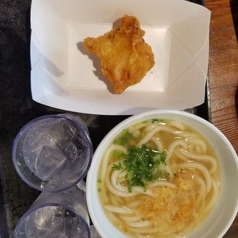 Marugame Udon - Chicken soup udon with fried chicken - Japanese Near Me - Honolulu, Hawaii