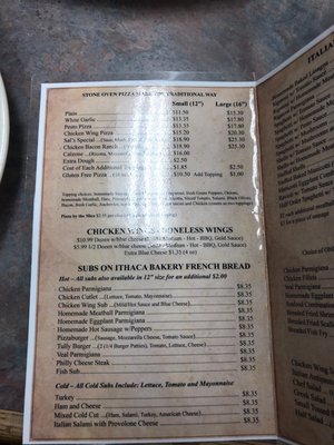 Menu photo 2 Sal's Pizzeria Ithaca, NY