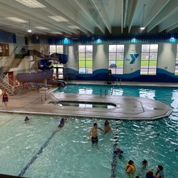 YMCA - YMCA pool and water slide, plus lap pool