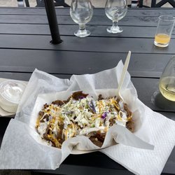 Doner Kebab King Karl - Gyro Bowl, Greek pita and extra sauce.