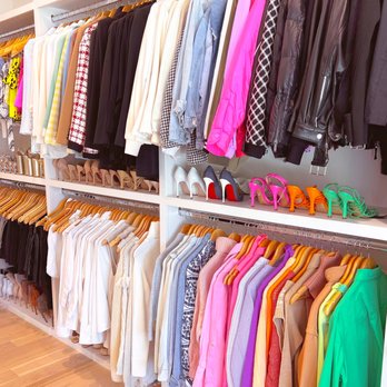 Neat Method - Dallas - This closet has bays for every season with our NEAT color code - Home Organization Near Me Neat Method - Dallas - This closet has bays for every season with our NEAT color code - Home Organization Near Me